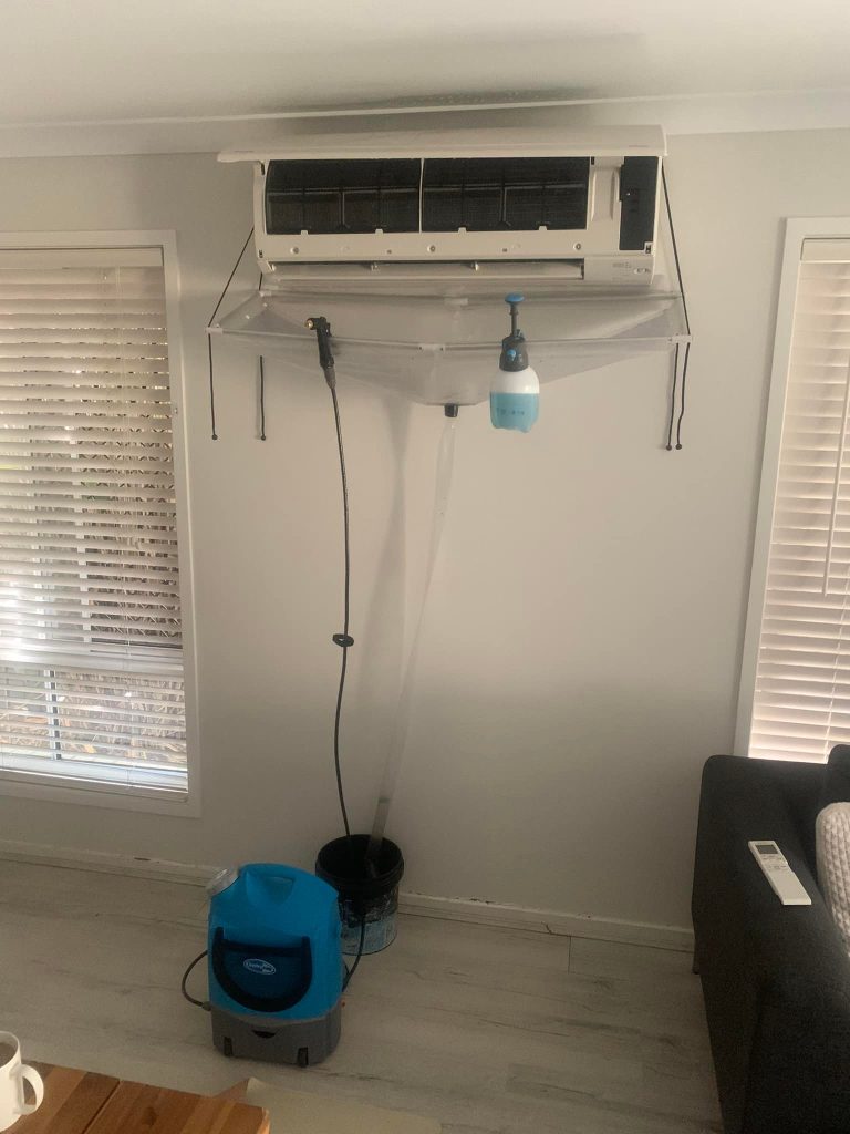 Home air-conditioning install in progress