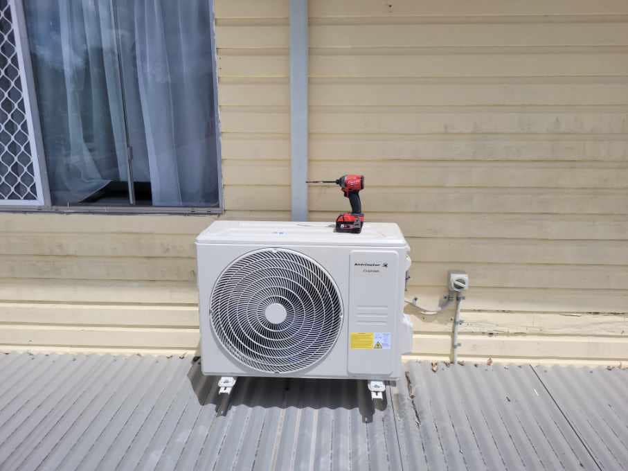 Completed residential air-conditioning job